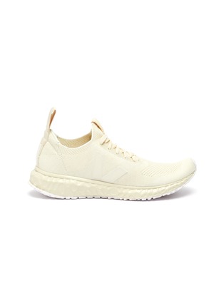 Main View - Click To Enlarge - RICK OWENS  - Lace up knit sneakers