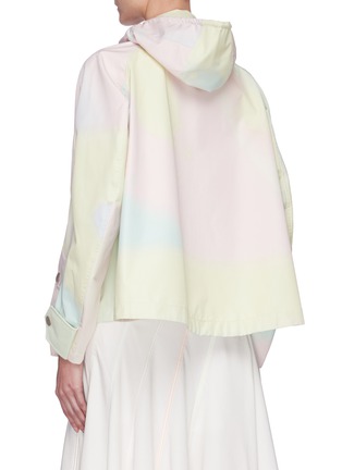 Back View - Click To Enlarge - ANGEL CHEN - Holographic Print Crop Windbreaker