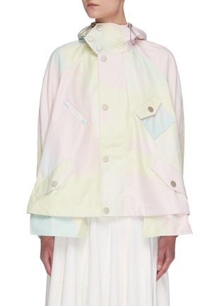 Main View - Click To Enlarge - ANGEL CHEN - Holographic Print Crop Windbreaker