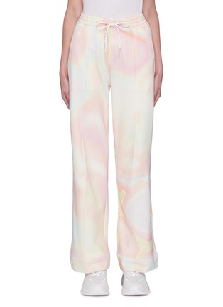 Main View - Click To Enlarge - ANGEL CHEN - Holographic Print Sweatpants