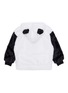Figure View - Click To Enlarge - WANDER & WONDER - 'Panda' zip up kids hoodie