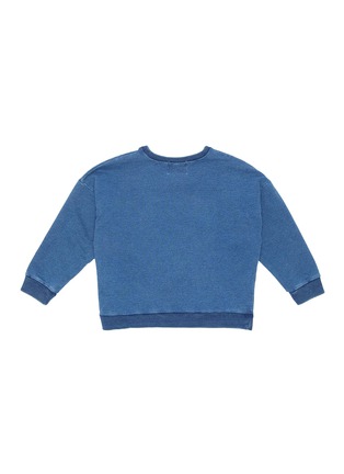 Back View - Click To Enlarge - WANDER & WONDER - 'Wonton Mein' slogan graphic print kids sweatshirt