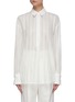 Main View - Click To Enlarge - VICTORIA, VICTORIA BECKHAM - Oversized lace stripe shirt