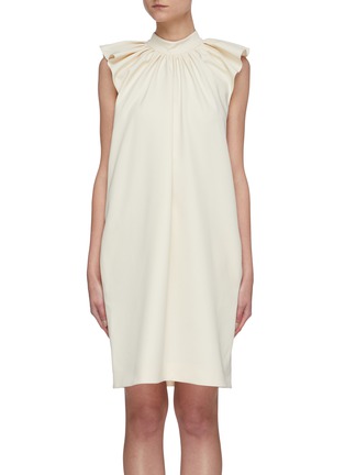 Main View - Click To Enlarge - VICTORIA, VICTORIA BECKHAM - Ruched shoulder sleeveless dress