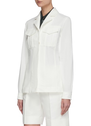 Front View - Click To Enlarge - VICTORIA, VICTORIA BECKHAM - Belted safari jacket