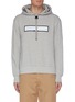 Main View - Click To Enlarge - MONCLER - 'Maglia' reflective bar logo hoodie
