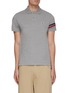 Main View - Click To Enlarge - MONCLER - Stripe sleeve logo patch polo