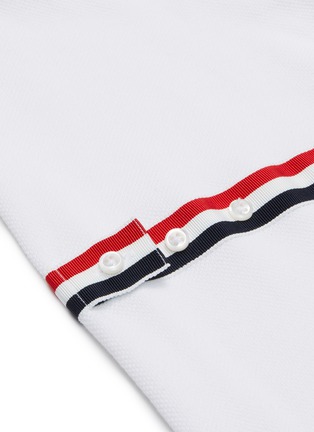  - THOM BROWNE  - Pique Stripe Armband Shirt