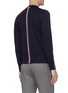 Back View - Click To Enlarge - THOM BROWNE  - Tricolour stripe wool sweater