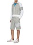 Figure View - Click To Enlarge - THOM BROWNE  - Mesh track shorts