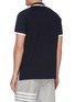 Back View - Click To Enlarge - THOM BROWNE  - Stripe outseam raglan polo