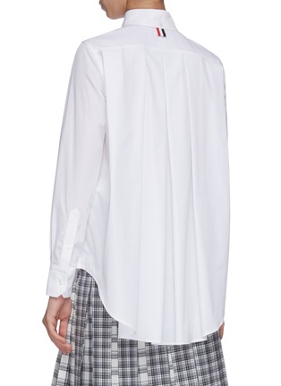 Back View - Click To Enlarge - THOM BROWNE  - Back placket tailored poplin shirt