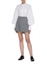 Figure View - Click To Enlarge - THOM BROWNE  - Pleated school uniform mini skirt