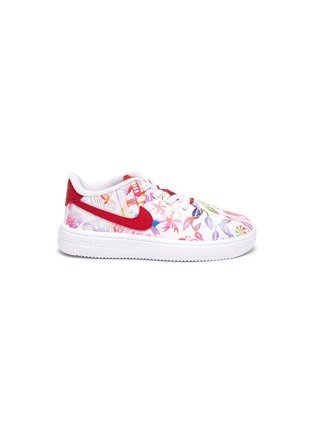 Main View - Click To Enlarge - NIKE - 'Force 1 '18' graphic print leather kids sneakers