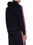 Back View - Click To Enlarge - THOM BROWNE  - Tricolour interlock stripe outseam hoodie