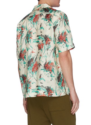 Back View - Click To Enlarge - DRIES VAN NOTEN - Floral print bowling shirt