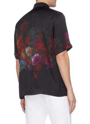 Back View - Click To Enlarge - DRIES VAN NOTEN - Floral print short sleeve shirt