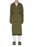 Main View - Click To Enlarge - DRIES VAN NOTEN - Floral Accent Military Trench Coat