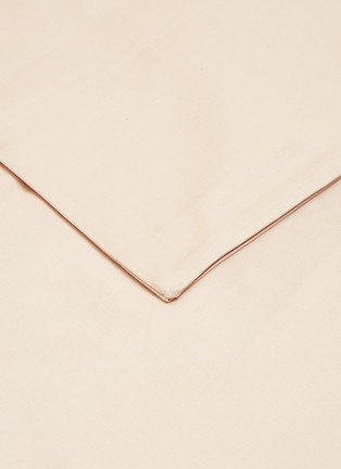 Detail View - Click To Enlarge - FRETTE - Medallion Heart King Size Duvet Set – Powder Pink/Milk