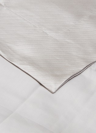 Detail View - Click To Enlarge - FRETTE - Luxury Twill King Size Duvet Set – Grey Cliff