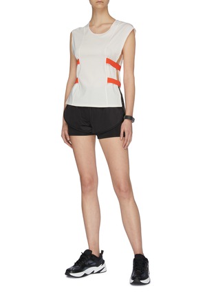 Figure View - Click To Enlarge - PARTICLE FEVER - Quick-dry Elastic Strip Side Closure Tank Top