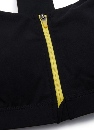Detail View - Click To Enlarge - PARTICLE FEVER - Quick-dry Contrasted Front Zip Sports Bra