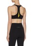 Back View - Click To Enlarge - PARTICLE FEVER - Quick-dry Contrasted Front Zip Sports Bra