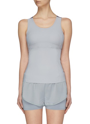 Main View - Click To Enlarge - PARTICLE FEVER - Quick-dry Mesh Panel Padded Tank Top