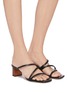 Figure View - Click To Enlarge - PEDDER RED - 'Alfonso' strappy square toe sandals