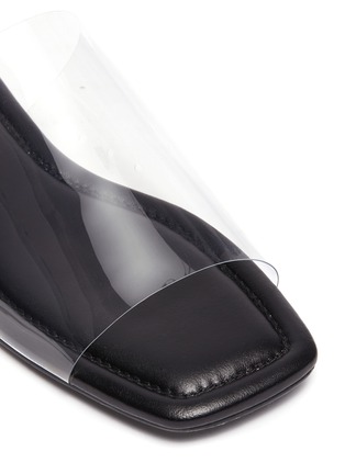 Detail View - Click To Enlarge - PEDDER RED - 'Cody' clear PVC band flat sandals