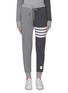 Main View - Click To Enlarge - THOM BROWNE  - Bar stripe engineered sweatpants