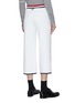 Back View - Click To Enlarge - THOM BROWNE  - Tricolour stripe crop pants