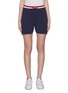 Main View - Click To Enlarge - THOM BROWNE  - Tricolour waistband pin tuck shorts