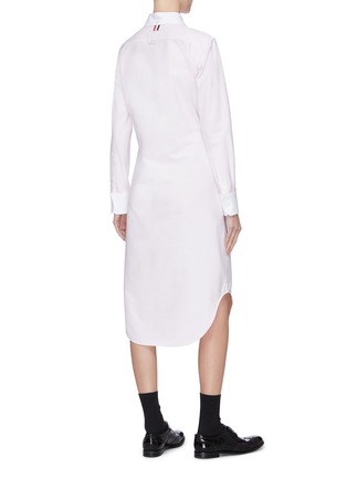 Back View - Click To Enlarge - THOM BROWNE  - Round collar shirt dress