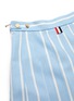Detail View - Click To Enlarge - THOM BROWNE  - Banker stripe pleated mini skirt