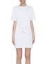 Main View - Click To Enlarge Main View - Click To Enlarge - THOM BROWNE - Drawstring waist T-shirt dress