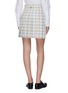 Back View - Click To Enlarge - THOM BROWNE  - Double tattersall pleated mini skirt
