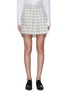 Main View - Click To Enlarge - THOM BROWNE  - Double tattersall pleated mini skirt