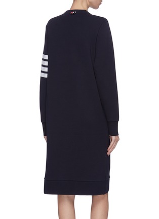 Back View - Click To Enlarge - THOM BROWNE  - Stripe sleeve sweater dress