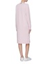 Back View - Click To Enlarge - THOM BROWNE  - Stripe sleeve sweater dress