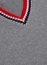 Detail View - Click To Enlarge - THOM BROWNE  - Variegated crochet trim knit polo dress