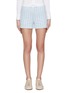 Main View - Click To Enlarge - THOM BROWNE  - Ribbed waistband stripe piqué shorts