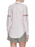 Back View - Click To Enlarge - THOM BROWNE  - Stripe sleeve Oxford cardigan