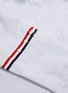  - THOM BROWNE  - Logo university stripe armband shirt