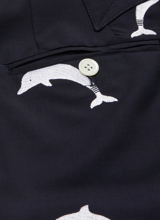  - THOM BROWNE  - Dolphin Embroidered Pants