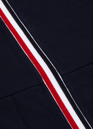Detail View - Click To Enlarge - THOM BROWNE  - Tricolour stripe pleated bottom tennis dress