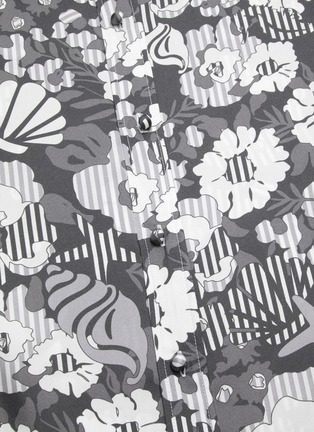 Detail View - Click To Enlarge - THOM BROWNE  - Floral print silk shirt dress