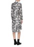 Back View - Click To Enlarge - THOM BROWNE  - Floral print silk shirt dress