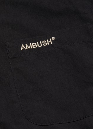  - AMBUSH - Pocket zip logo embroidered shirt