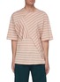 Main View - Click To Enlarge - UNCENSORED - Crewneck mix stripe T-shirt